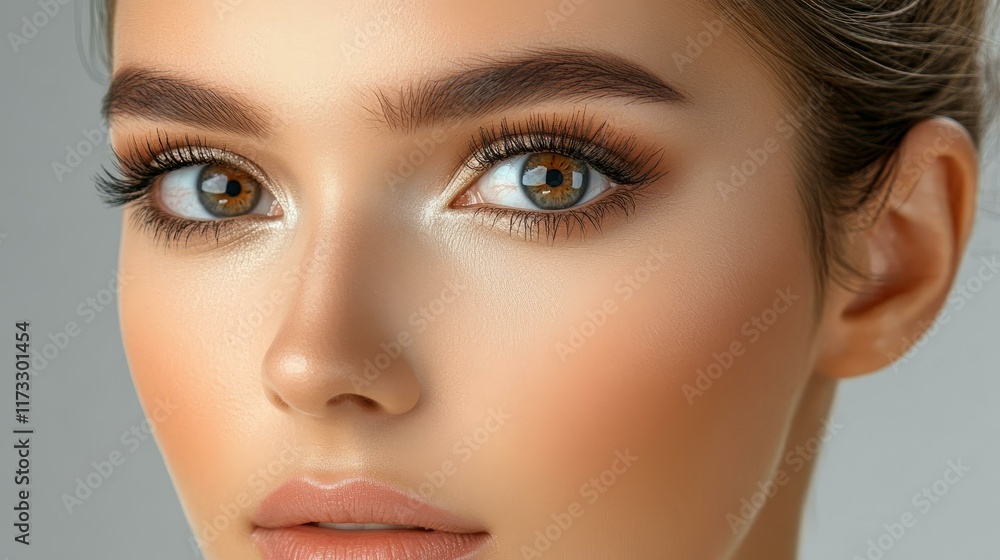 Fototapeta premium Close-up Beauty Portrait of a Young Woman