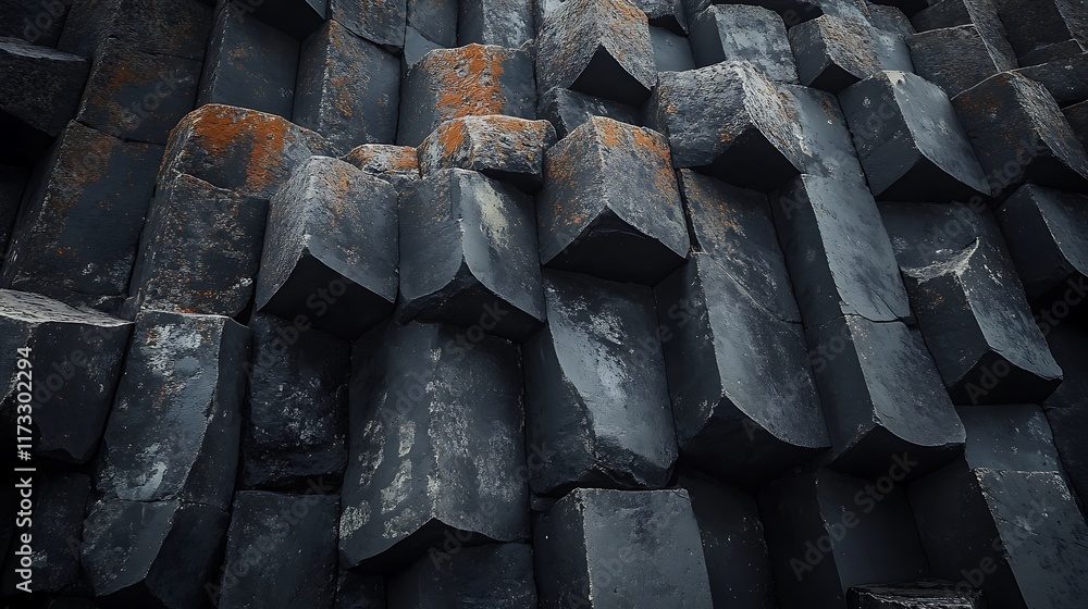 volcanic origin, and unique coastal geology, creating a dramatic and visually striking scene volcanic origin, and unique coastal geology, creating a dramatic and visually striking scene