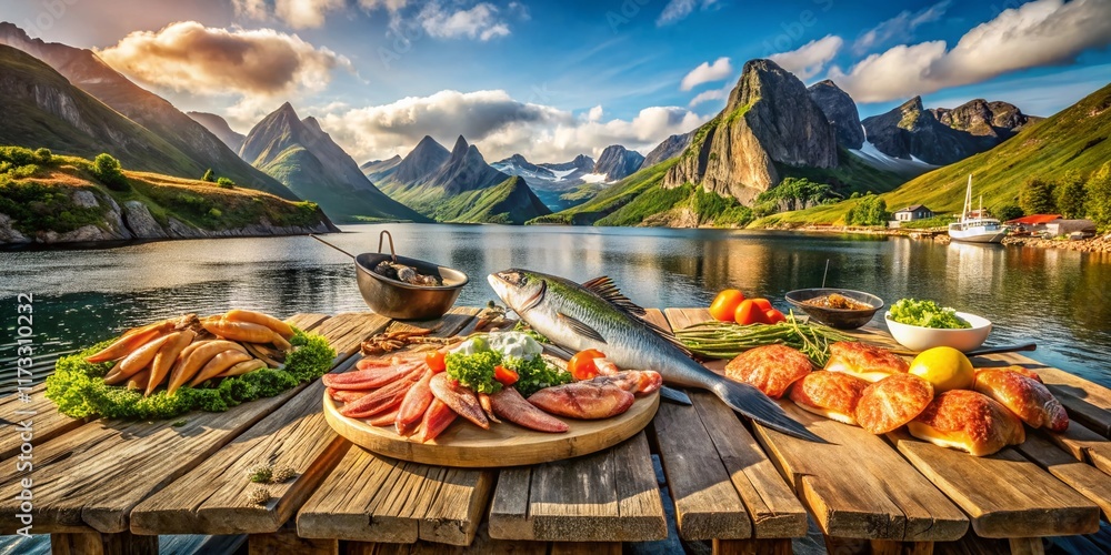 Lofoten Islands Fjord Seafood Feast: Dramatic Norwegian Landscape & Fresh Catch Lofoten Islands Fjord Seafood Feast: Dramatic Norwegian Landscape & Fresh Catch