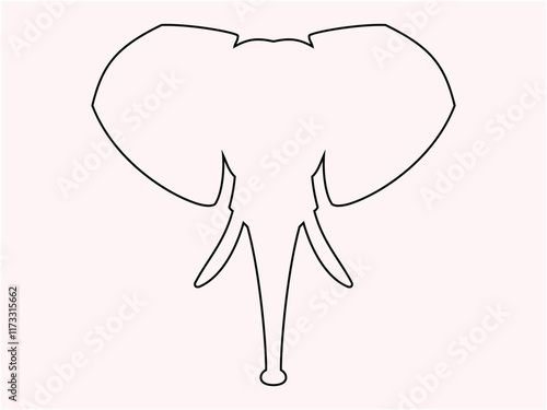 Art & Illustration elephant head image logo