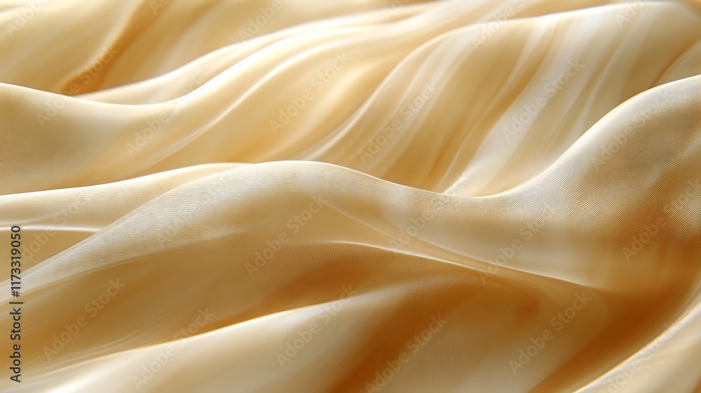 Fototapeta premium Soft, flowing beige fabric with subtle texture.