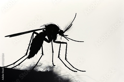 Wallpaper Mural mosquito silhouette biting Torontodigital.ca