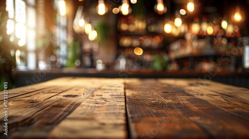 Wallpaper Mural wooden table surface with natural textures and lighting creates a cozy atmosphere. Suitable for interior design of cafes, restaurants and bars, as well as for cooking and lifestyle blogs. Torontodigital.ca
