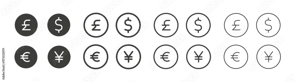 Money icon flat and linear vector illustration on white background. Money icon flat and linear vector illustration on white background.