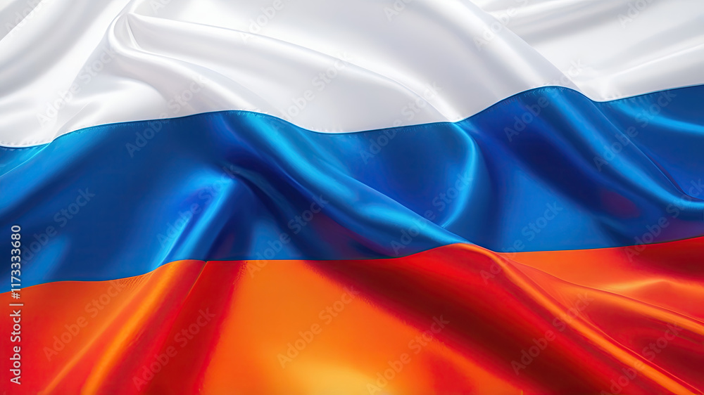 Fototapeta premium Russian flag for national Day or Independence Day of Russia