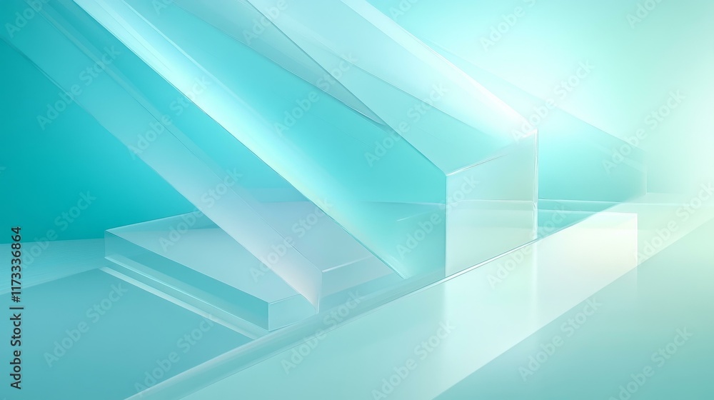 Abstract Geometric Glass Shapes Background Design Abstract Geometric Glass Shapes Background Design