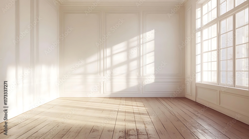 Obraz premium Illuminate your space minimalistic room design natural light interior