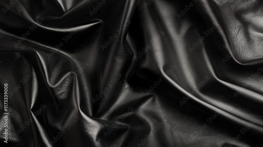 Black leather texture background Black leather texture background