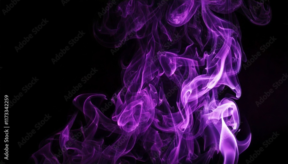 Obraz premium Generated image Color smoke on dark background