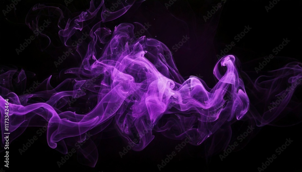 Fototapeta premium Generated image Color smoke on dark background