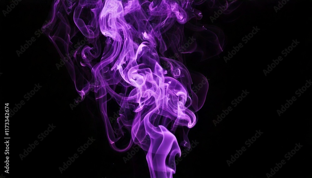 Obraz premium Generated image Color smoke on dark background