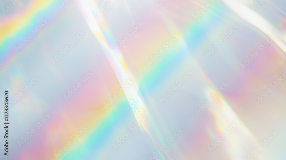 Holographic rainbow light refraction texture overlay with abstract soft bokeh light effect on a transparent PNG backdrop. Prismatic glow and natural shadows. Background for design with copy space Holographic rainbow light refraction texture overlay with abstract soft bokeh light effect on a transparent PNG backdrop. Prismatic glow and natural shadows. Background for design with copy space