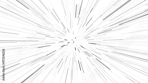 Anime Speed Lines in After Effects white  black, Animation of Comic speed lines background texture pattern effect in cartoon concept, alpha channel, withe background