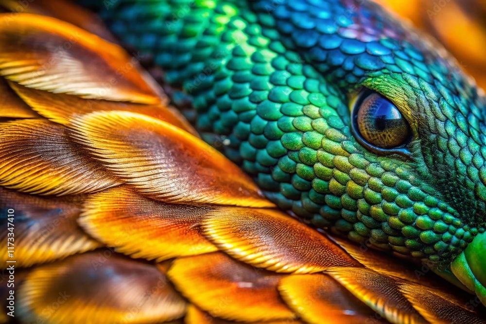Fototapeta premium Macro Mallard Duck & Cobra: Wild Encounter - Nature's Clash T-Shirt Design