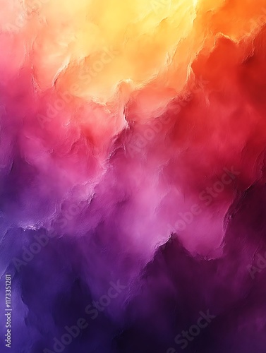 Abstract colorful cloudscape. (1)