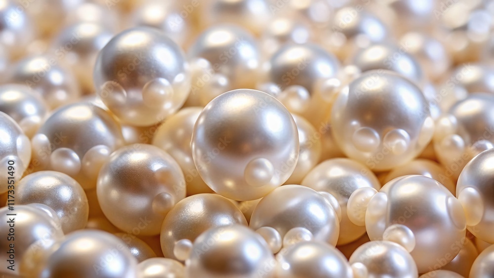 Macro Photography of White Pearl Beads with Holes, Ready for Jewelry Making Macro Photography of White Pearl Beads with Holes, Ready for Jewelry Making