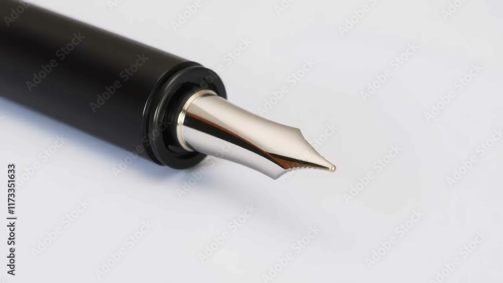 Naklejka premium Pen with a silver tip