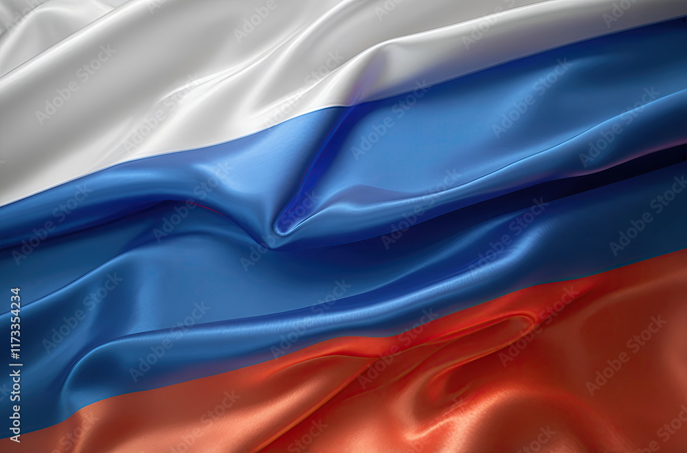 Fototapeta premium Russian flag for national Day or Independence Day of Russia