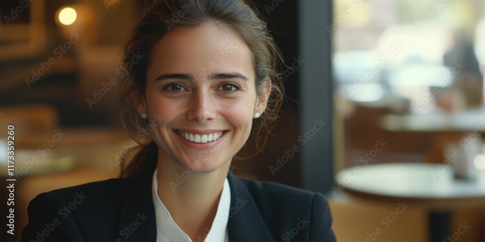 Obraz premium Smiling Restaurant Manager