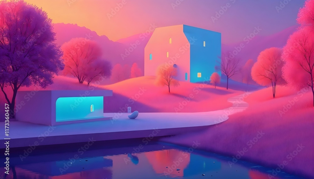 Obraz premium landscape in the morning