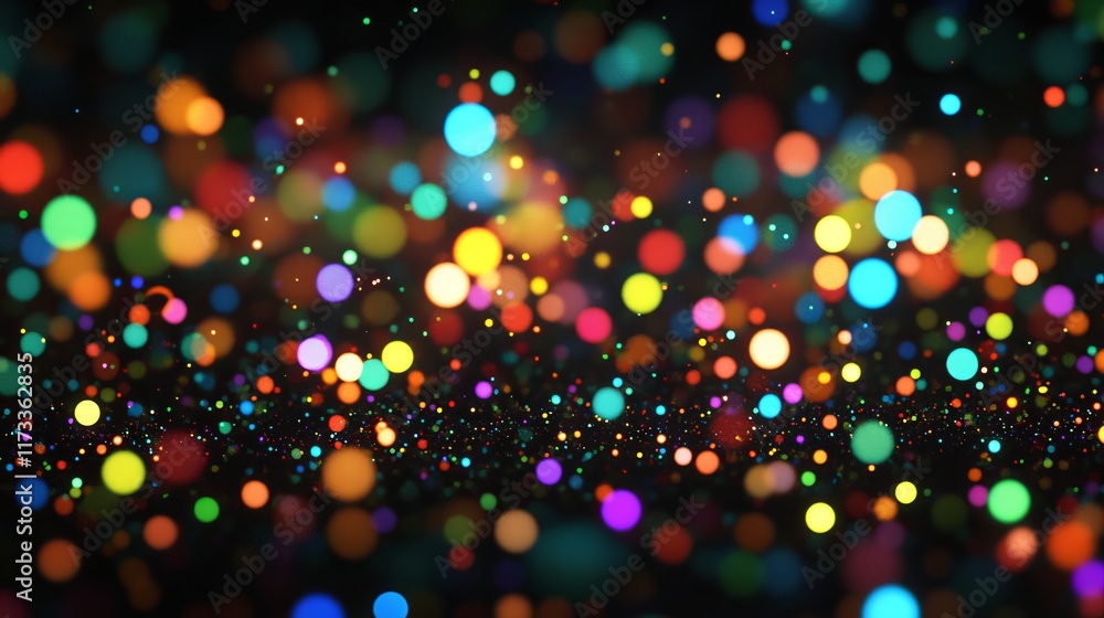 Naklejka premium A colorful background with many small dots of different colors
