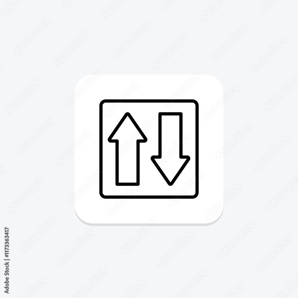 Arrow Up Down line icon , vector, pixel perfect, illustrator file Arrow Up Down line icon , vector, pixel perfect, illustrator file