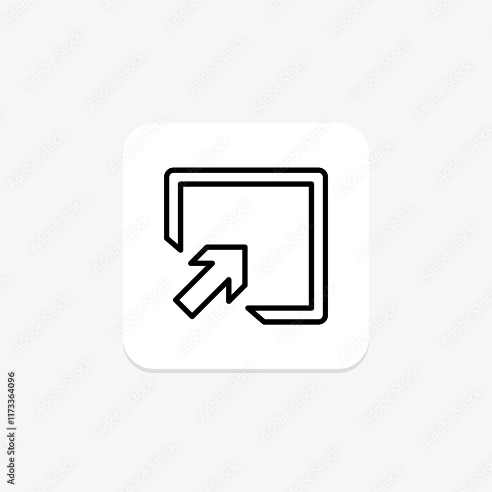 Enlarge line icon , vector, pixel perfect, illustrator file Enlarge line icon , vector, pixel perfect, illustrator file