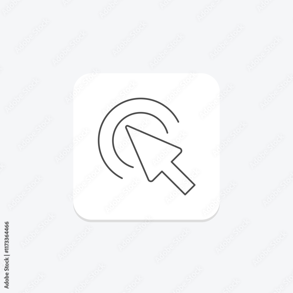 Cursor thinline icon , vector, pixel perfect, illustrator file Cursor thinline icon , vector, pixel perfect, illustrator file