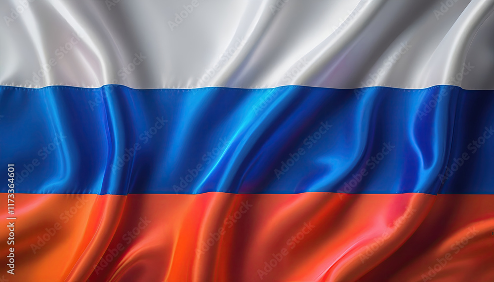 Fototapeta premium Russian flag for national Day or Independence Day of Russia
