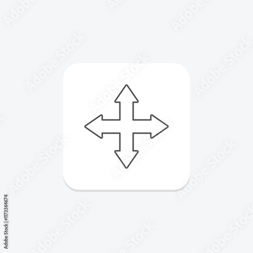 Free Download Free Expand thinline icon , vector, pixel perfect, illustrator file - GFXLoad
