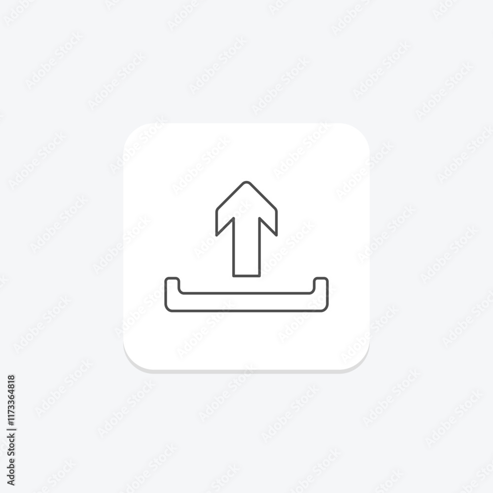 Send Arrow thinline icon , vector, pixel perfect, illustrator file Send Arrow thinline icon , vector, pixel perfect, illustrator file