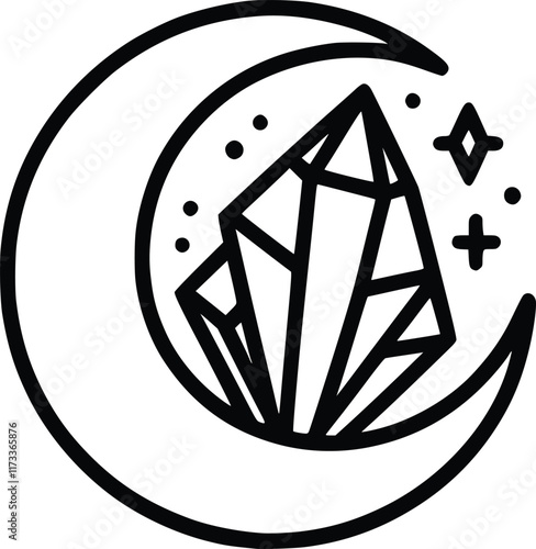 Mystical svg, celestial svg bundle, Witchcraft svg, Mystical svg for Cricut, Crystal Moon svg, Moon Phase svg, Svg Files for cricut