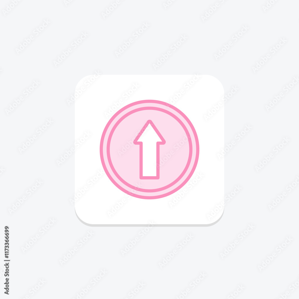 Upload Arrow duotone line icon , vector, pixel perfect, illustrator file Upload Arrow duotone line icon , vector, pixel perfect, illustrator file