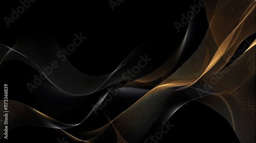 abstract black and orange background