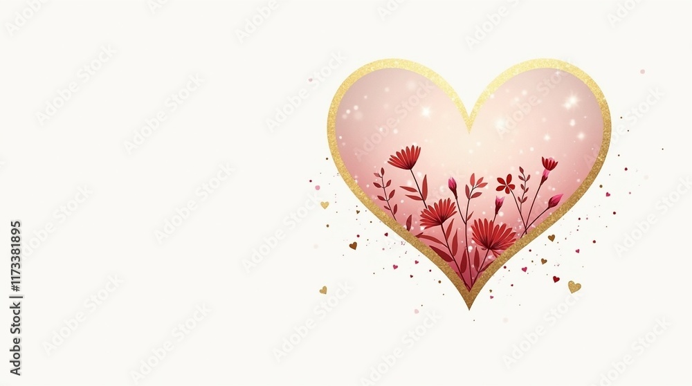 Minimalist Valentine’s Day Design with Elegant Heart Motif Minimalist Valentine’s Day Design with Elegant Heart Motif