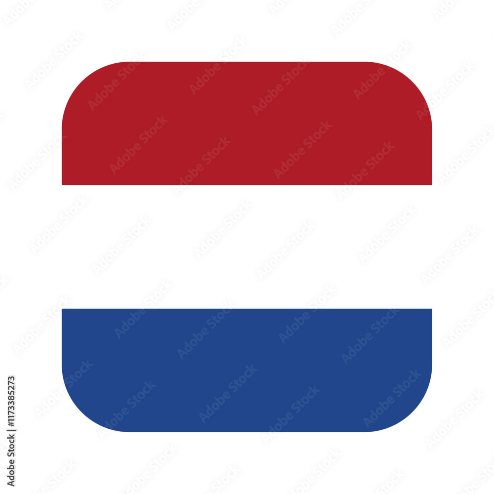 Netherlands flag rounded square icon Netherlands flag rounded square icon
