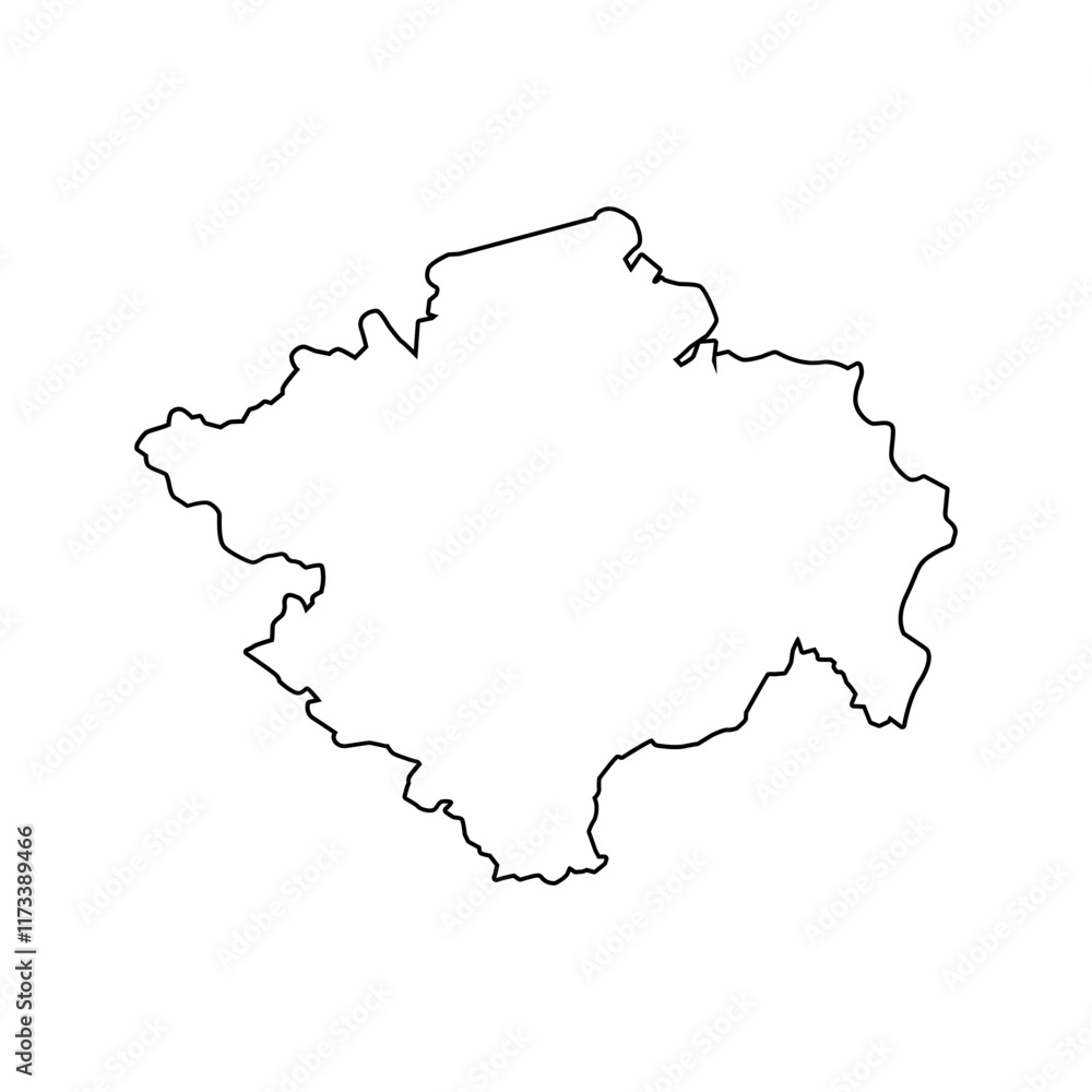 Obraz premium sumatera selatan map