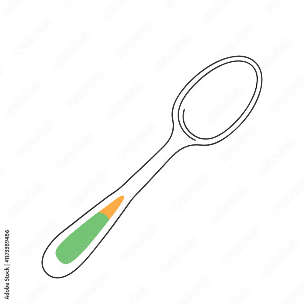 a vector silhouette of a simple spoon with a rounded bowl and a slightly curved handle a vector silhouette of a simple spoon with a rounded bowl and a slightly curved handle
