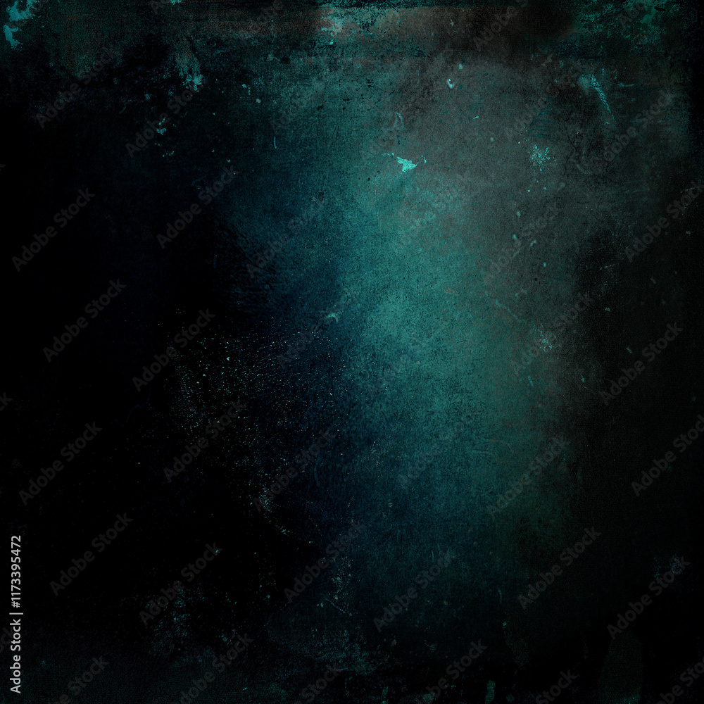 Obraz premium Grunge dark blue background, old wall, damaged texture