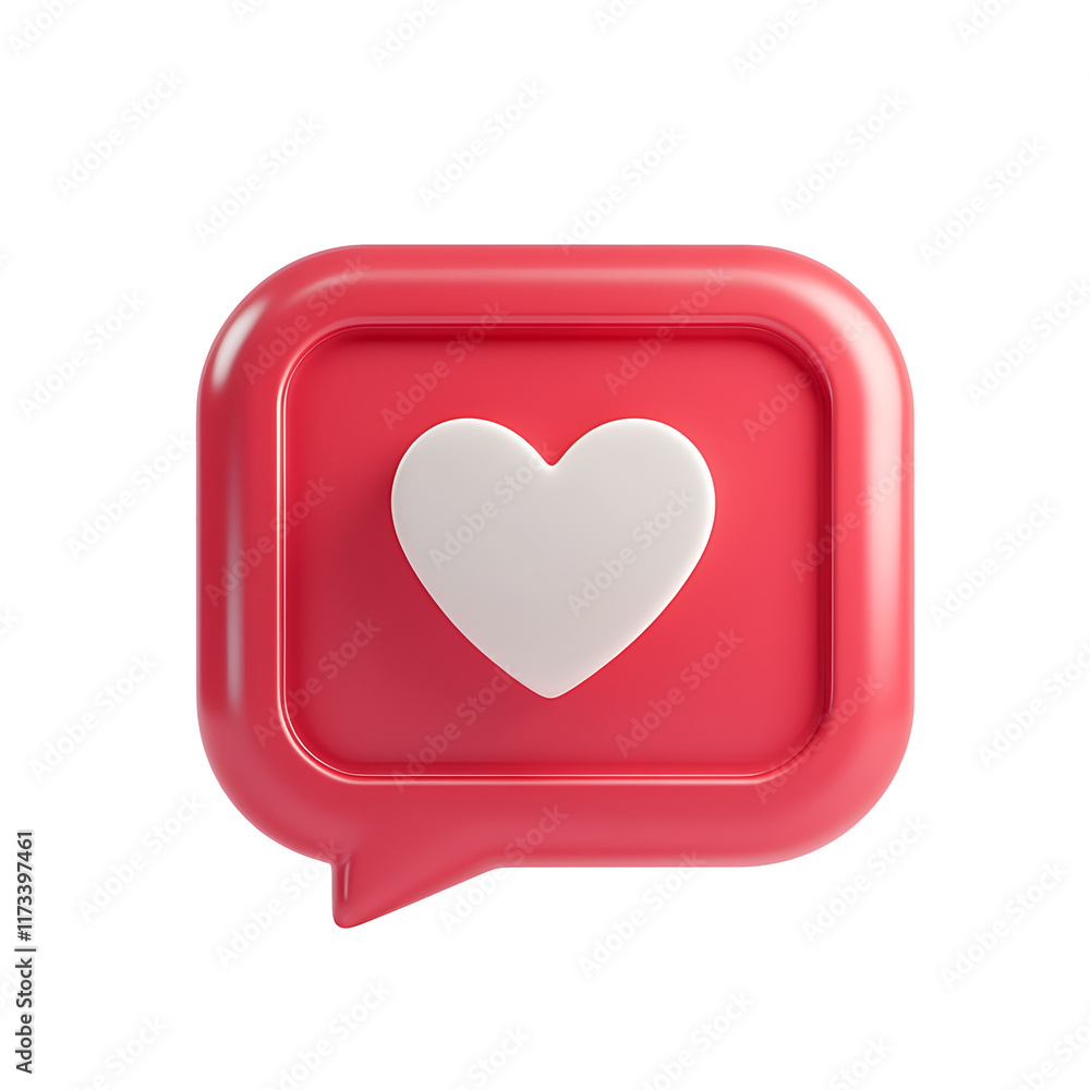 3D Rendered Red Heart Icon in Speech Bubble on transparent background. 3D rendered red speech bubble with a white heart icon inside. Heart png, Speech icon png 3D Rendered Red Heart Icon in Speech Bubble on transparent background. 3D rendered red speech bubble with a white heart icon inside. Heart png, Speech icon png