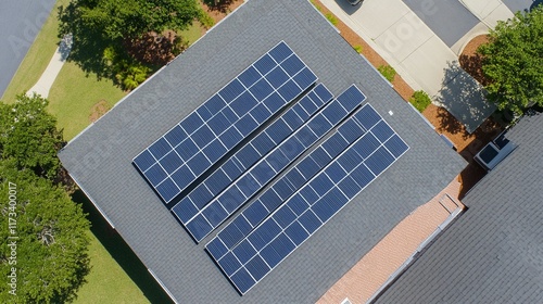 Top view of solar panels UHD wallpaper