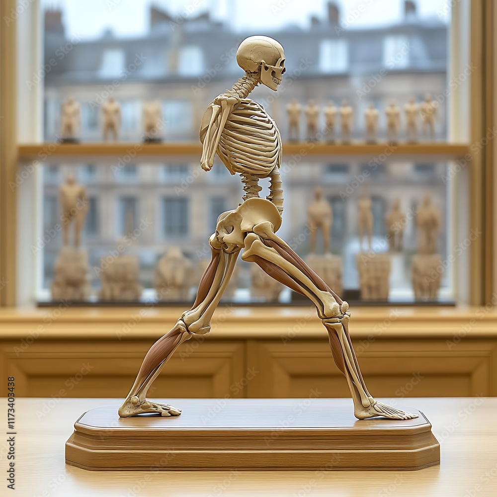 Anatomical Model Showing Skeletal Muscle Structure