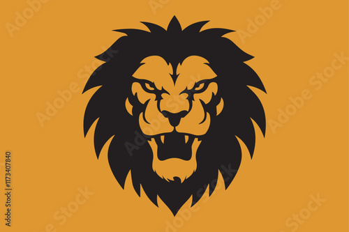 lion head vector illustration photo