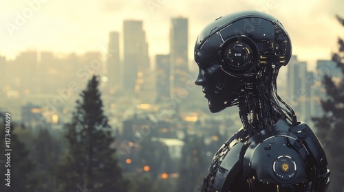 Wallpaper Mural Robot Torontodigital.ca