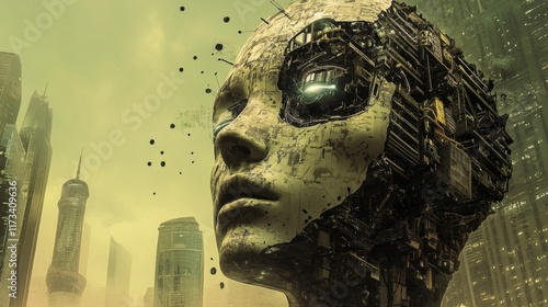 Wallpaper Mural face of a lion Torontodigital.ca