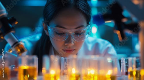 Wallpaper Mural scientist working in laboratory Torontodigital.ca