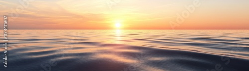 Wallpaper Mural Tranquil Sunset Over the Calm Ocean Waves Torontodigital.ca