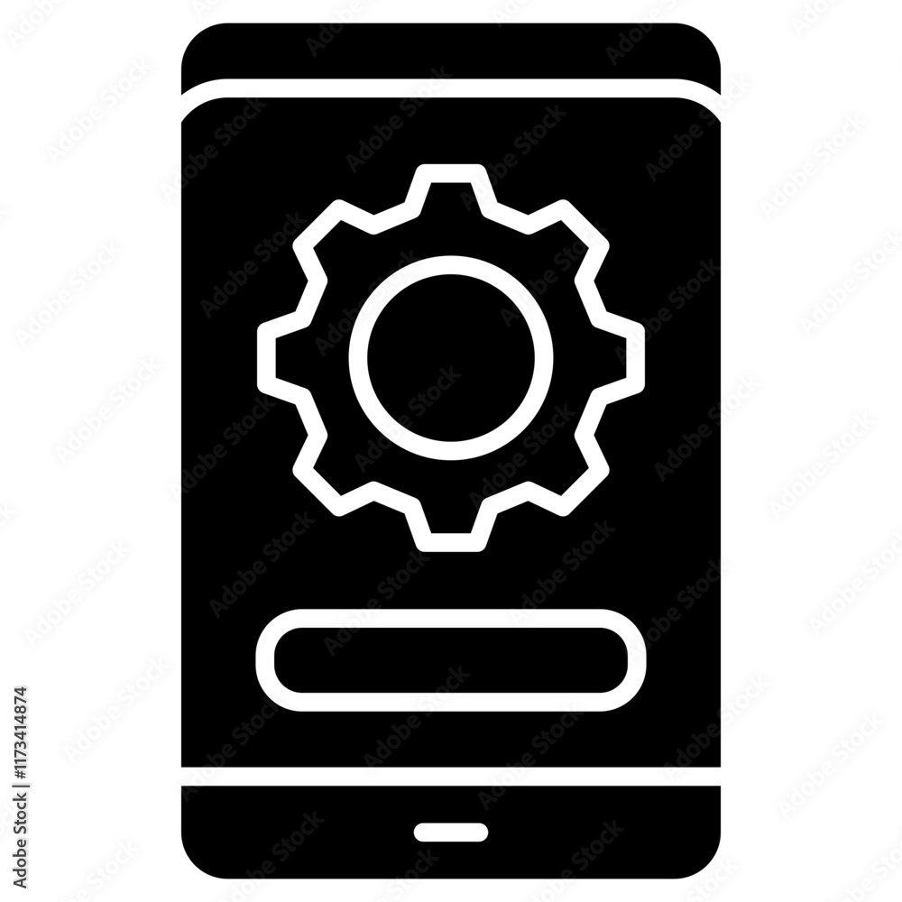 mobile support solid icon mobile support solid icon