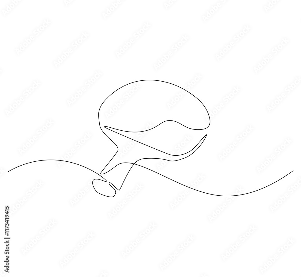 Obraz premium Table tennis racket continuous line. Continuous one line drawing table tennis racket. Sport, match concept. Single line drawing