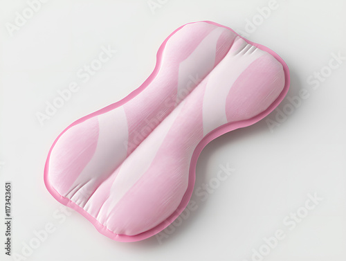 View of Sanitary product pads on white background photo